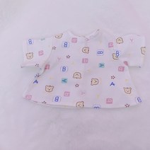 핸드메이드 레나 베어 옷 30cm 티셔츠 모자 오버올 세트, 30cm 레나 베어 인형, 곰 아기 바닥 셔츠