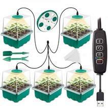수경 재배 식물 스폰지 스펀지 화분 재배기 세트 Led 성장 램프 방 디자인 라디에이터 수경재배 시스템 모종 조명용 조명, with control 5PCS