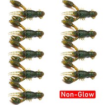 5/10pcs 소프트 미끼 인공 새우 랍스터 왕새우 웜 음영 장어 Needfish Swimbait 지그 헤드 낚시 미끼146073, 5 PCS, Style B Non Glow