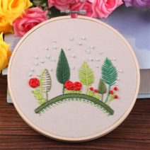 프랑스자수 DIY 패키지, 04 꿈동산 15cm, 1개