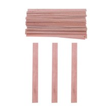 50pcs 양초에 대 한 양초 나무 심지 양초 만들기에 대 한 소이 왁 스 양식 1312.58mm diy 양초 나무 심지를 만드는, 8x90mm, 협력사