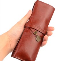 클래식 가죽필통 만년필파우치 볼펜꽂이 연필수납케이스