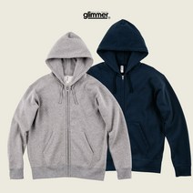 글리머 베이직 무지 커플 여자 남자 기본 기모 후드집업