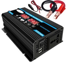 인버트 차량용 인버터 멀티탭 멀티소켓 새로운 4000w 12v 220v110v led, 12v  220v 검정, 협력사