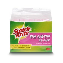 쓰리엠 항균 삼중양면 고운 수세미, 5개입, 1개