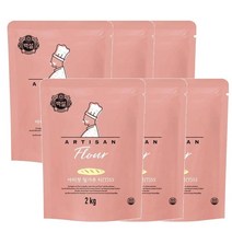 CJ 다목적용 가정용 제과제빵 아티장 밀가루 티(T)55 바게트 크로와상 2kg, 6개