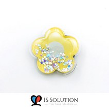 케바케4- 워터볼 트윙클 글리터 그립톡 부착형 그립홀더 핑거톡 핸드폰 거치대 스마트톡 분실파손방지 그립톡 말랑한 핑거톡 (gh020-1-4), 말랑한 글리터 그립톡, 빨간 꽃