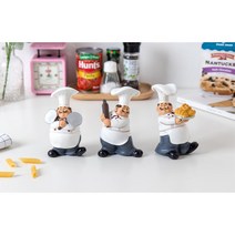 카페 식당 카운터 소품 요리사 인형 3p 신발장 집꾸미기 서재 매장 선반