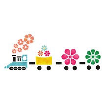 대문닷컴 [대문닷컴]스텐실 도안(ST-2232)꽃기차