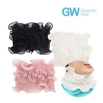 골프웰 고운골프 여성 UV차단 레이스 목토시 (GNIA01), 블랙