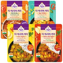 티아시아키친 치킨 마크니 커리 170g + 게살 푸팟퐁 커리 170g + 비프 마살라 커리 170g + 스파이시 비프 마살라 커리 170g 세트, 3세트
