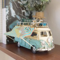 SY몰 앤틱 캠핑카 레드 신혼집꾸미기 책장인테리어소품 장식소품, 블루