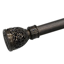 한국레일갤럭시 35mm 로얄 커튼봉 커텐봉, 흑동