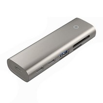 USB 3.1 Gen 2 허브 10Gbps C 데이터 개의 타입 포트 Windows/mac용 SD/TF 카드 리더 어댑터, gray