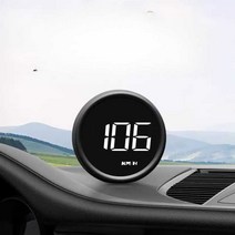 계기판 속도계 hud 차량용 디스플레이 GPS, B1(속도+연비+수온+전압+100km가속시간)OBD