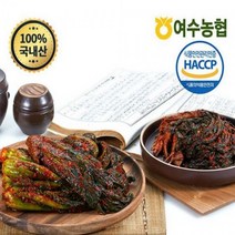 기타 여수농협 돌산갓김치 3kg +3kg + 고들빼기 1kg, 1