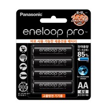 파나소닉 니켈수소 배터리 에네루프 PRO(고용량) AA 충전 건전지 4알 (1SET)