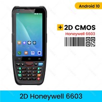 안드로이드 10 PDA 스캐너 휴대용 핸드 터미널 데이터 수집기 하니웰 N6603 QR 바코드 리더 크래들 충전, 04 2D Honeywell 6603_01 미국