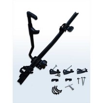 자전거캐리어 거치대 승용차 SUV 지붕형 수하물 랙, 자물쇠 포함 자전거 랙 블랙, 1개