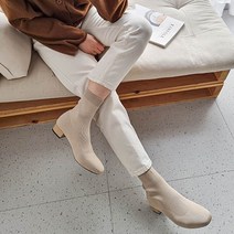 가이아슈 빅사이즈 슬림핏 니트 삭스 앵클부츠 3cm / 5cm