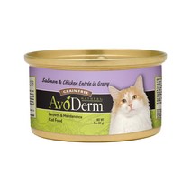 아보덤 그레인프리 연어&치킨 캔 85g, 1개