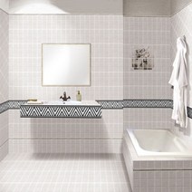 포인트 띠 벽지 시트지 스티커 접착식 블랙&화이트 10cmX5m, 5. DBWT-005