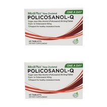 메디플러스 폴리코사놀-Q 원어데이 하루한알 60정 2팩 -사은품(뉴질랜드) MediPlus Policosanol-Q 66.8mg