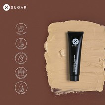 SUGAR Cosmetics Goddess Of Flawless SPF30+ BB 크림 - 55 아메리카노 (미디엄 딥) 롱래스팅 경량 포뮬라 297198, 25 Macchiato (Light Medium)