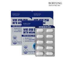 보령 관절연골 메가 MSM 식이유황 관절건강 엠에스엠 3개월분 3박스, 60정 x 1박스, 3개