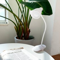이엘퍼니처 360도 회전 USB LED 책상 스탠드 미니 스탠드 독서등 책상조명, 2014_화이트
