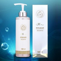 에이치레시피 하얀눈꽃샴푸 눈꽃가루 두피케어 모발영양 탈모방지 500ml