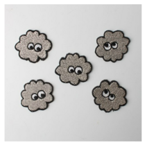 패션포인트 미니 자수 와펜 38 x 34 mm, 뭉치, 10개입