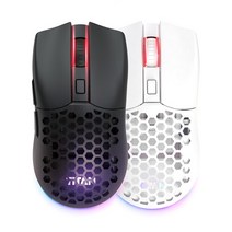 제닉스 TITAN GM AIR WIRELESS 타공 무선 게이밍 마우스, 블랙