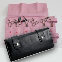 리케이 가위지갑(6정용)애견용품 애견미용기 강아지미용기구 강아지털깎기 커브숱가위 강아지미용기 틴닝가위 애견미용용품 애견미용가위 애견가위, 연핑크