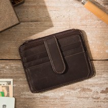 Retro Slim Card Holder Men s Leather Mini Small Wallet coin purse Women Driving Lic [B00082993]