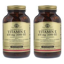솔가 비타민 E 1000IU 믹스드 토코페롤 소프트젤, 100개입, 2개