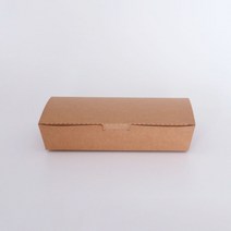 샤인팩 크라프트 일회용 종이 버거 김밥 떡 포장용기 ky도시락 2호(600개), 600개, 600개