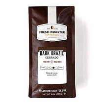 Fresh Roasted Coffee Dark Brazil Cerrado 2 lb (32 oz) Med-Dark Roast Whole Bean Kosher, 1
