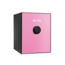 (직접설치배송) 디프로매트 가정용 개인용 인테리어 디자인 선물용 금고 WS500, 1층배송, 핑크