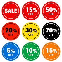 세일스티커 할인스티커 행사스티커 마트 편의점 백화점 정육 옷집 매장 주문제작 원형, SALE, [1000매] 60mm, [C] 그린-화이트