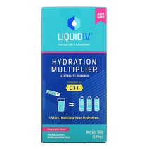 Liquid IV Hydration Multiplier 전해질 드링크 믹스 패션프루트 10스틱 개당 16g