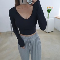 히트텍 브이넥 크롭긴팔티 5색