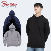 프린트스타 헤비 무지 후드티셔츠 데일리 추리닝 캐주얼복장 남녀공용 빅사이즈 후드티