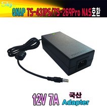 QNAP TS-269Pro TS-431P2 NAS호환 12V 7A 국산 아답터, ADAPTER