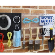 수작업공구타공판걸이 진열대 보관 작업대관리후크고리판, 검정