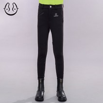 키즈 공연바지 승마바지 편안한 승마장비 마술바지, 블랙, 130
