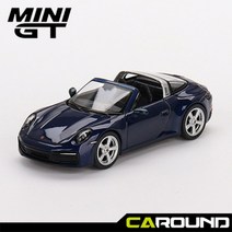 미니지티(412) 1:64 포르쉐 911 타르가 4S - 젠티안 블루 메탈릭