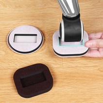 록스프링 바퀴고정캡 의자발커버 고정패드, 사각 펠트 - 월넛 5p
