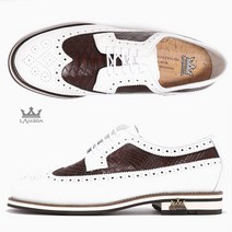 람다 골프 LIVORNO 클래식 핸드메이드 스파이크 골프화 WB