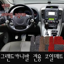 빅히트 그랜드카니발 11인승 프리미엄 코일매트, 3열탈거형, 레드